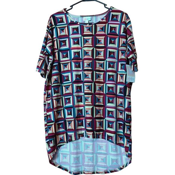 LuLaRoe Women's XXS Irma & Perfect T Lot of 2 Multicolored Short Sleeve Tops L49 - Picture 4 of 5